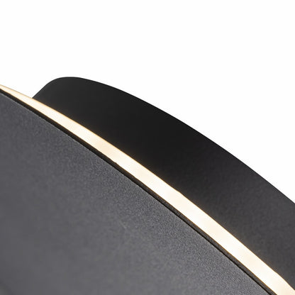 Aplique De Pared Decorativo Con Led Negro