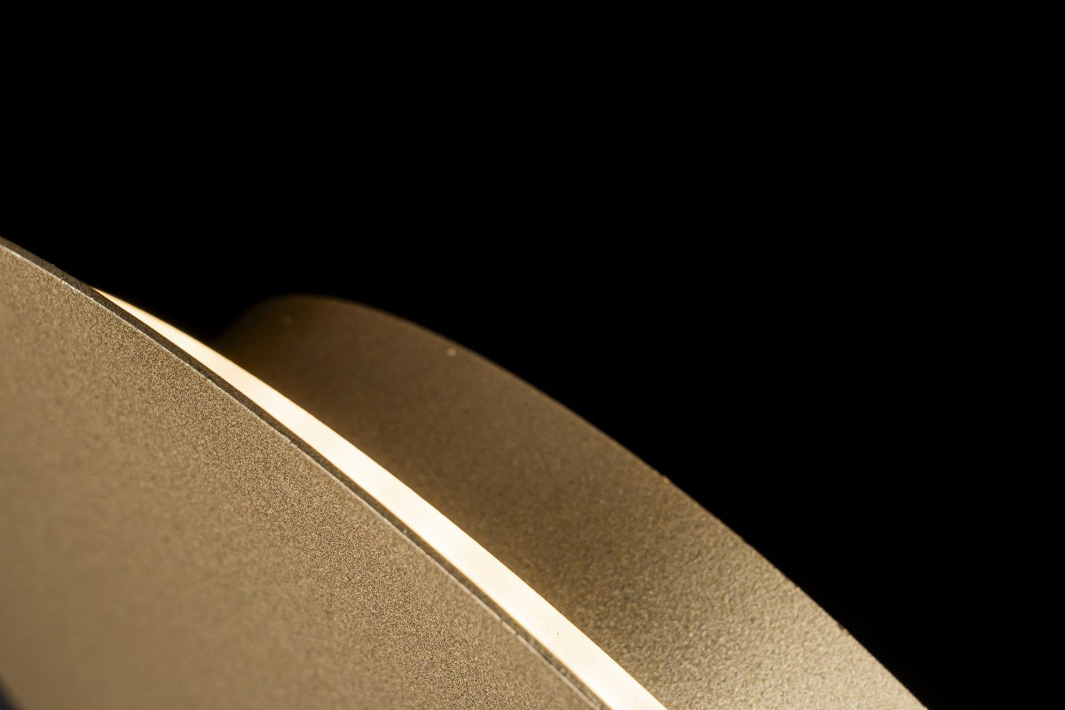 Aplique De Pared Decorativo Con Led Dorado