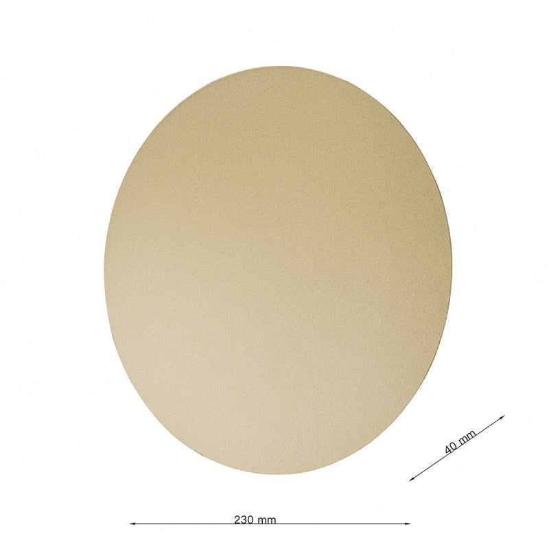 Aplique De Pared Decorativo Con Led Dorado