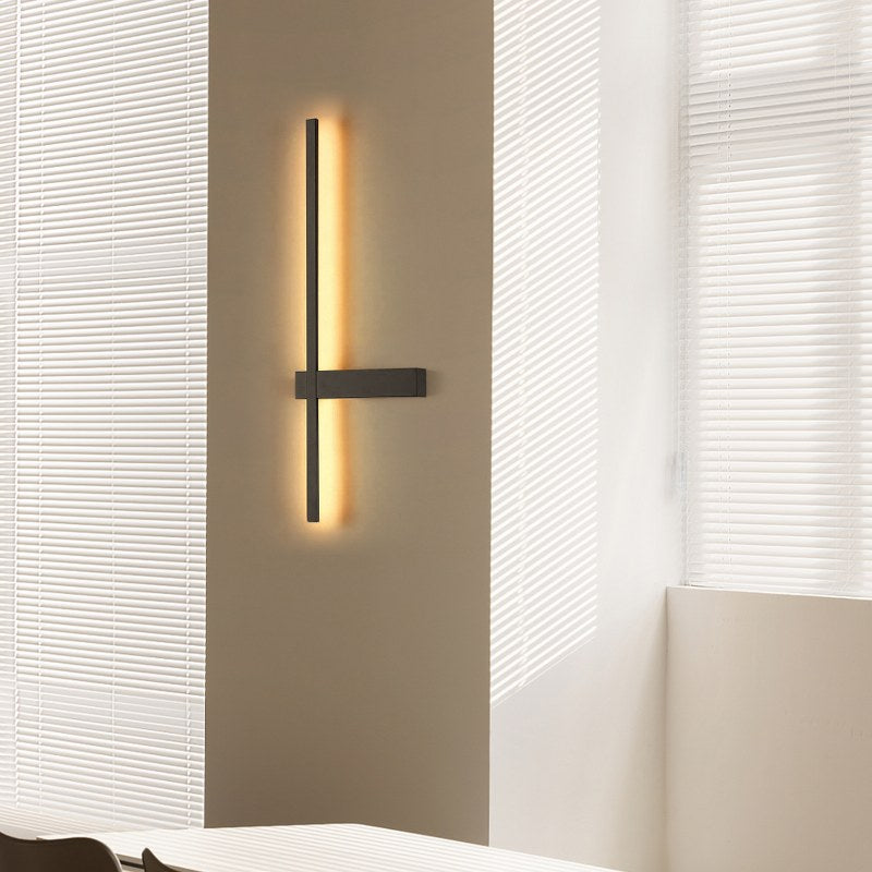 Aplique de pared con led integrado Negro
