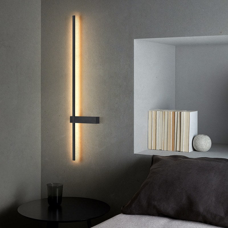 Aplique Interior Led Moderno Minimalista Negro
