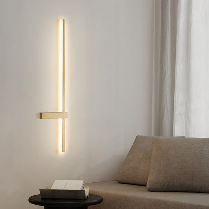 Aplique Interior Led Moderno Minimalista Dorado