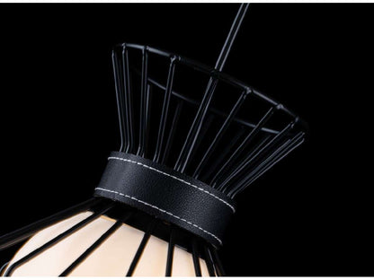 Lámpara colgante tipo jaula negro bombilla G9 BALDI LP594-1P