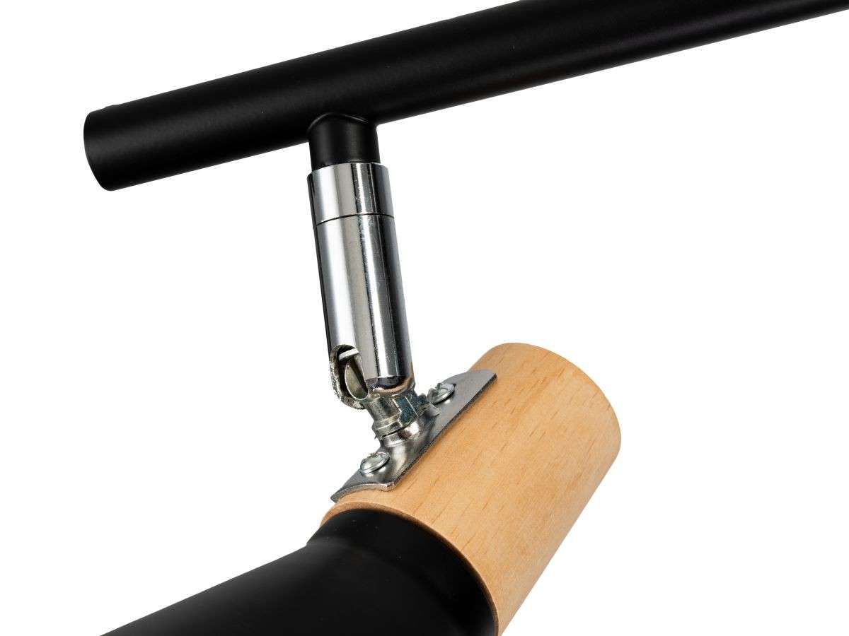 Aplique 3 focos Nordico Negro