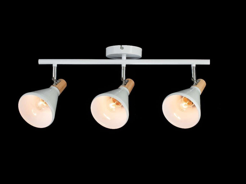 Aplique 3 focos Nordico Blanco