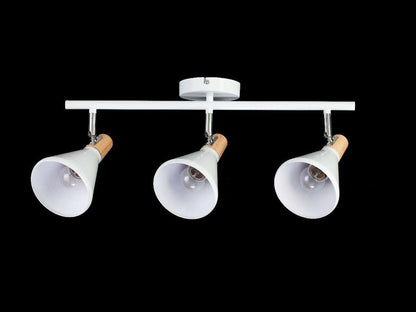 Aplique 3 focos Nordico Blanco