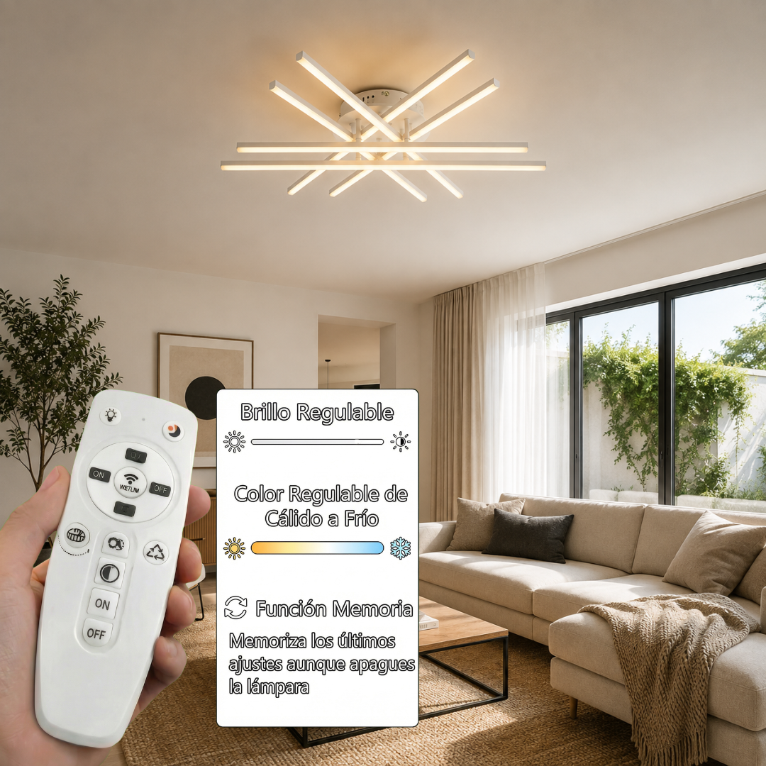 Lámpara de techo LED WAVE Blanco | FL6010-C