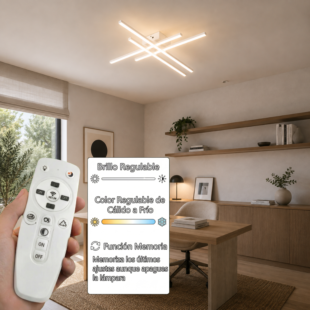 Lámpara de techo LED WAVE Blanco | FL6008-C