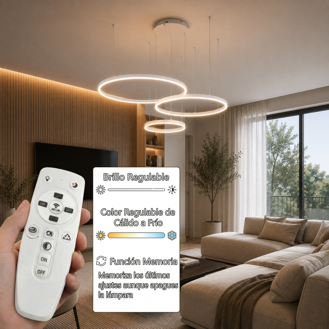 Lámpara Colgante LED Helix | Blanco CCT Atenuable - FL6036-3P
