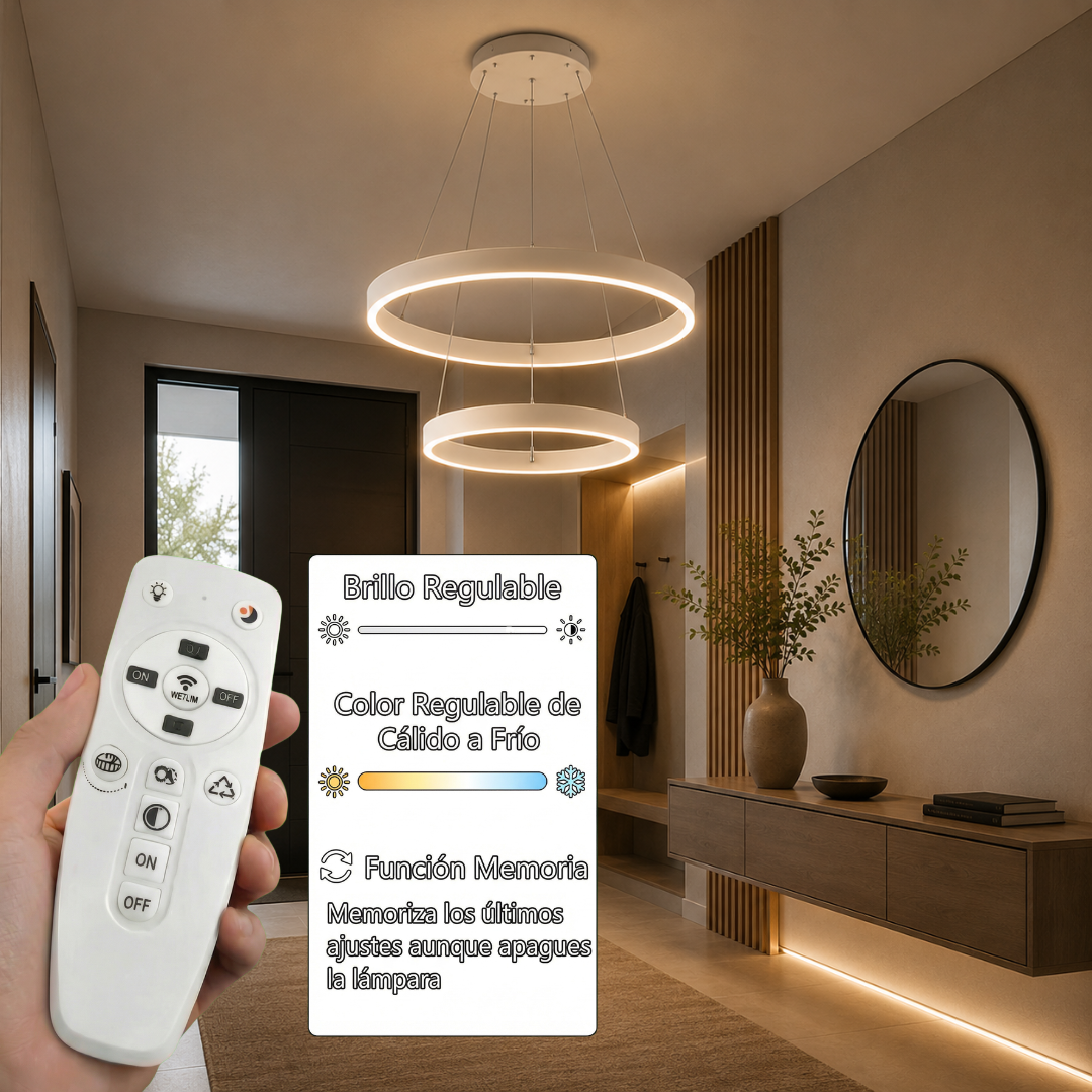 Lámpara Colgante LED Helix | Blanco CCT Atenuable - FL6033-2P