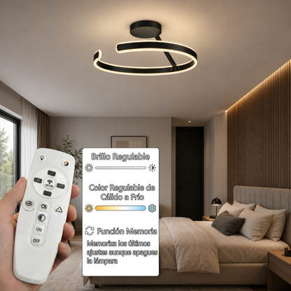 Lámpara de techo LED Arcus Negra | FL6027-C