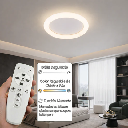 Plafón LED Circular Techo Dormitorio NUBE | Blanco Ø40 cm CCT