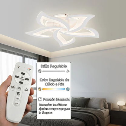 Lámpara LED Floral Techo Salón STAR | Blanco Atenuable CCT