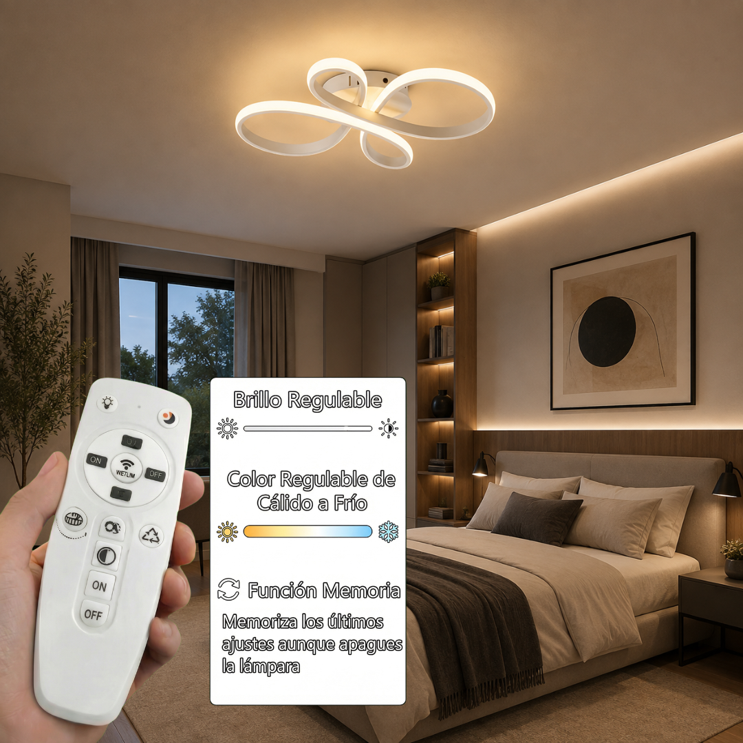 Lámpara de techo LED LOOP Blanca | FL6017-C