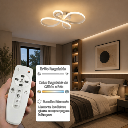 Lámpara de techo LED LOOP Blanca | FL6017-C
