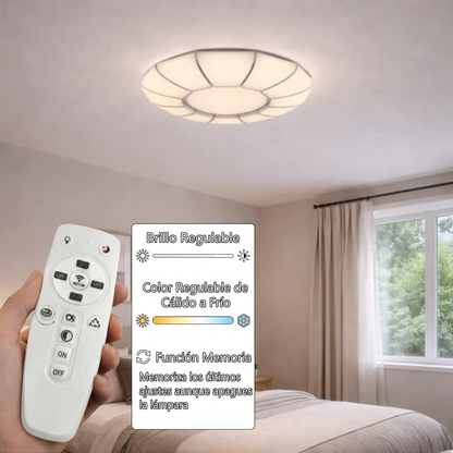 Plafón LED Circular Techo Salón SUNISIMO | Blanco Ø60 cm CCT