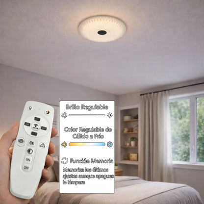 Plafón LED Circular Techo Salón STELAR | Blanco Ø50 cm CCT