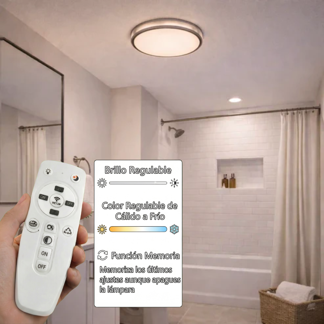 Plafón LED Circular Techo Salón SIMPLE | Blanco Ø45 cm CCT