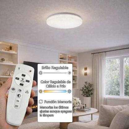 Plafón LED Circular Techo Salón TWINKLE | Blanco Ø40 cm 4000K