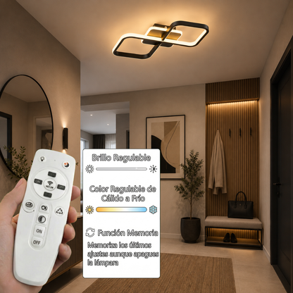 Lámpara de techo LED LOOP Negra | FL6014-C