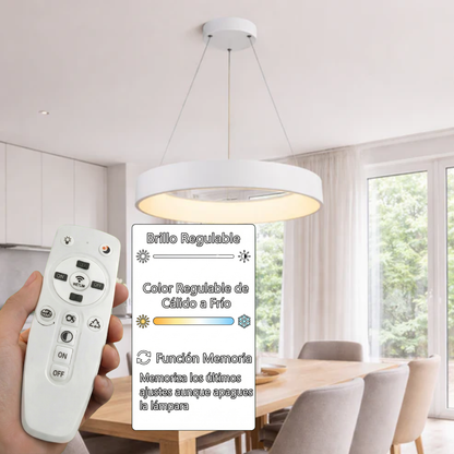 Lámpara Colgante LED Redonda Comedor PLICE | Blanca CCT