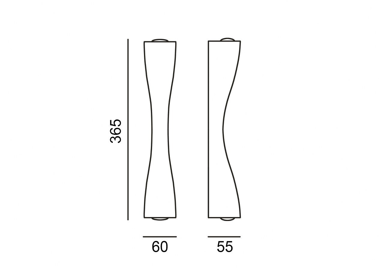 Aplique exterior CARIA Negro