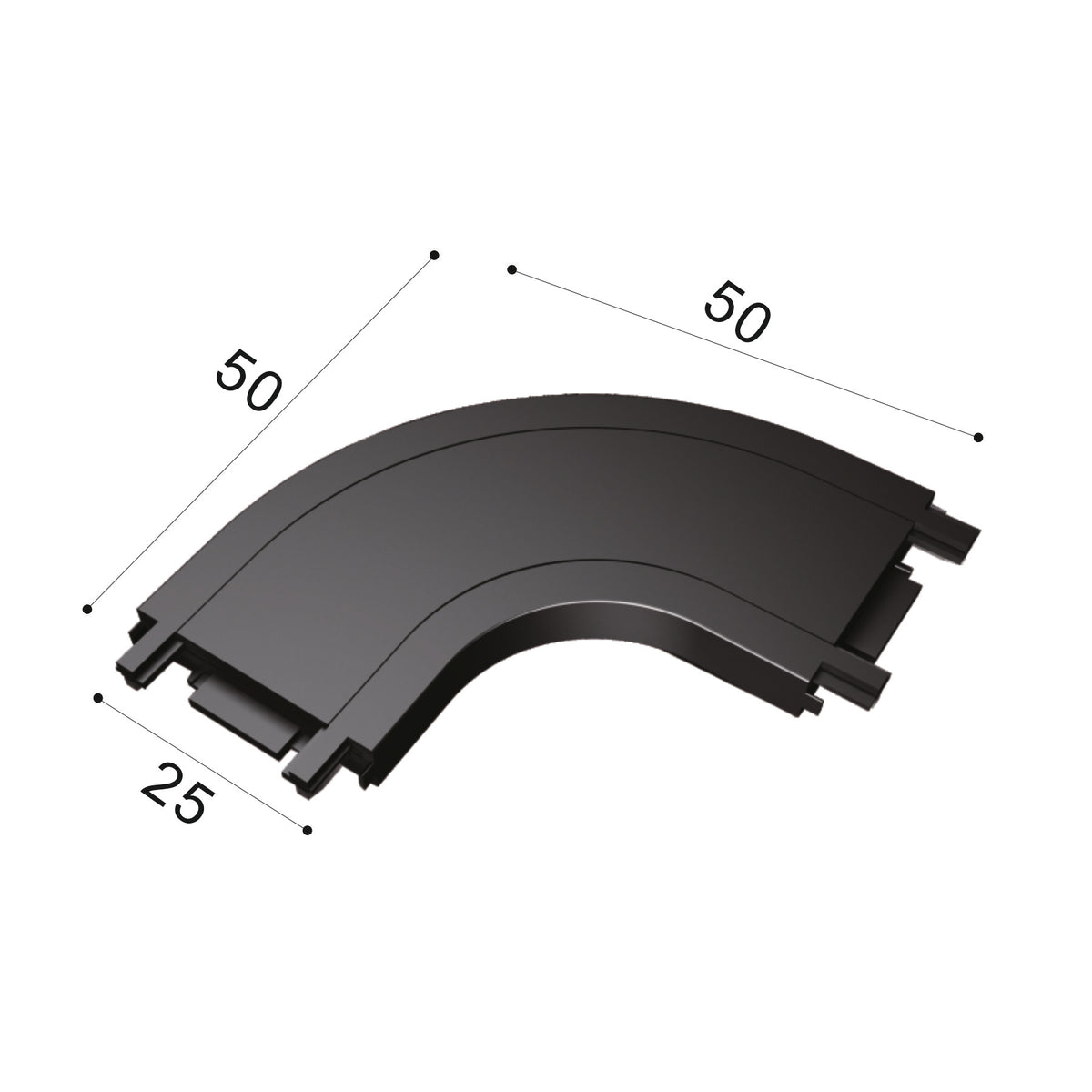 Serie SLIM Conector Recto Para Carril Magnético - CONECTORES
