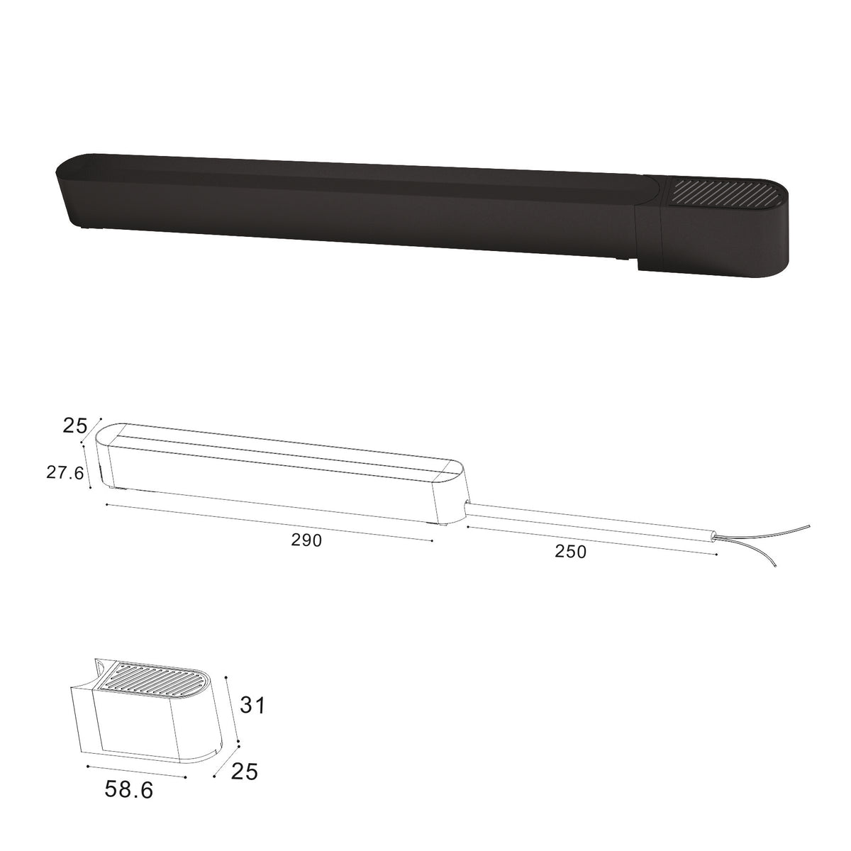Driver Carril Serie SLIM - LP9091-DRIVER-200W