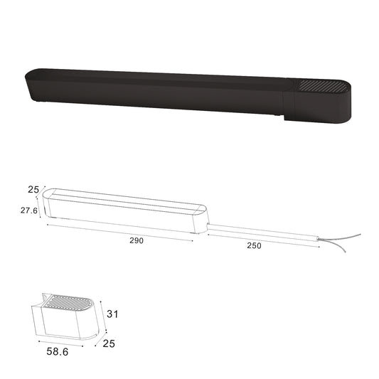 Driver Carril Serie SLIM - LP9091-DRIVER-200W