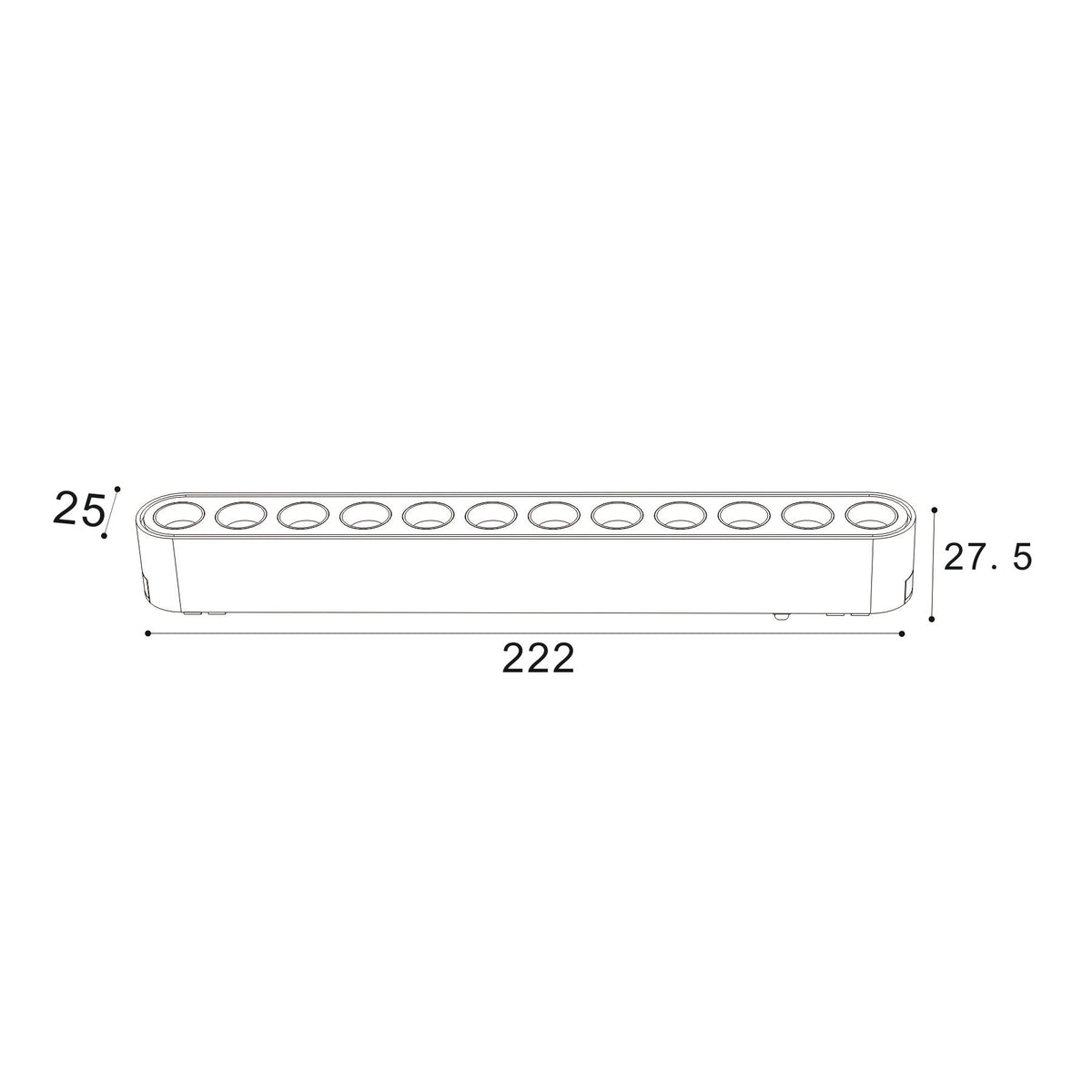 Serie SLIM Cíclope Foco Lineal Para Carril Magnético - LP9093-L22