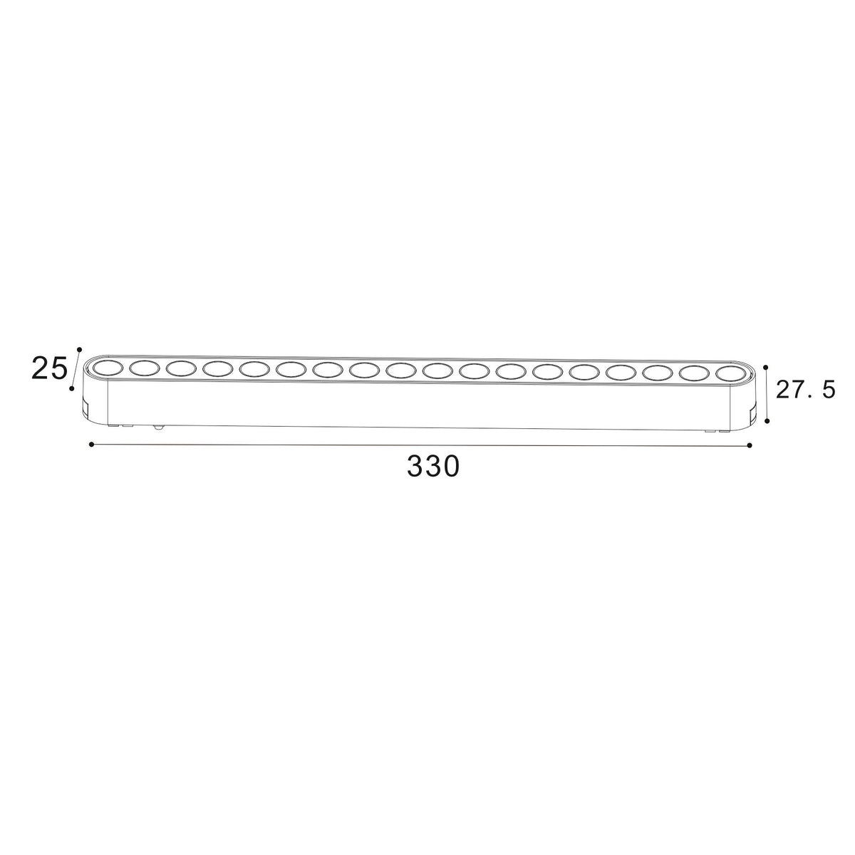 Serie SLIM Cíclope Foco Lineal Para Carril Magnético - LP9093-L33