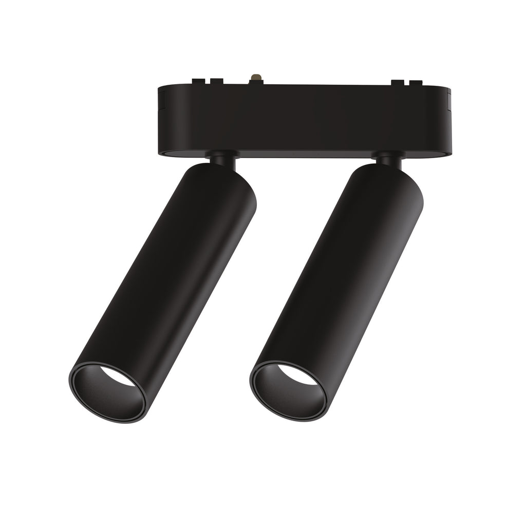 Serie SLIM Spot Foco 2X7W LED Para Carril Magnético - LP9094-2X7W-BK