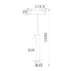 Serie SLIM Colgante LED Para Carril Magnético - LP9097-7W