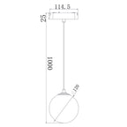 Serie SLIM Colgante LED Para Carril Magnético - LP9110-5W-BK