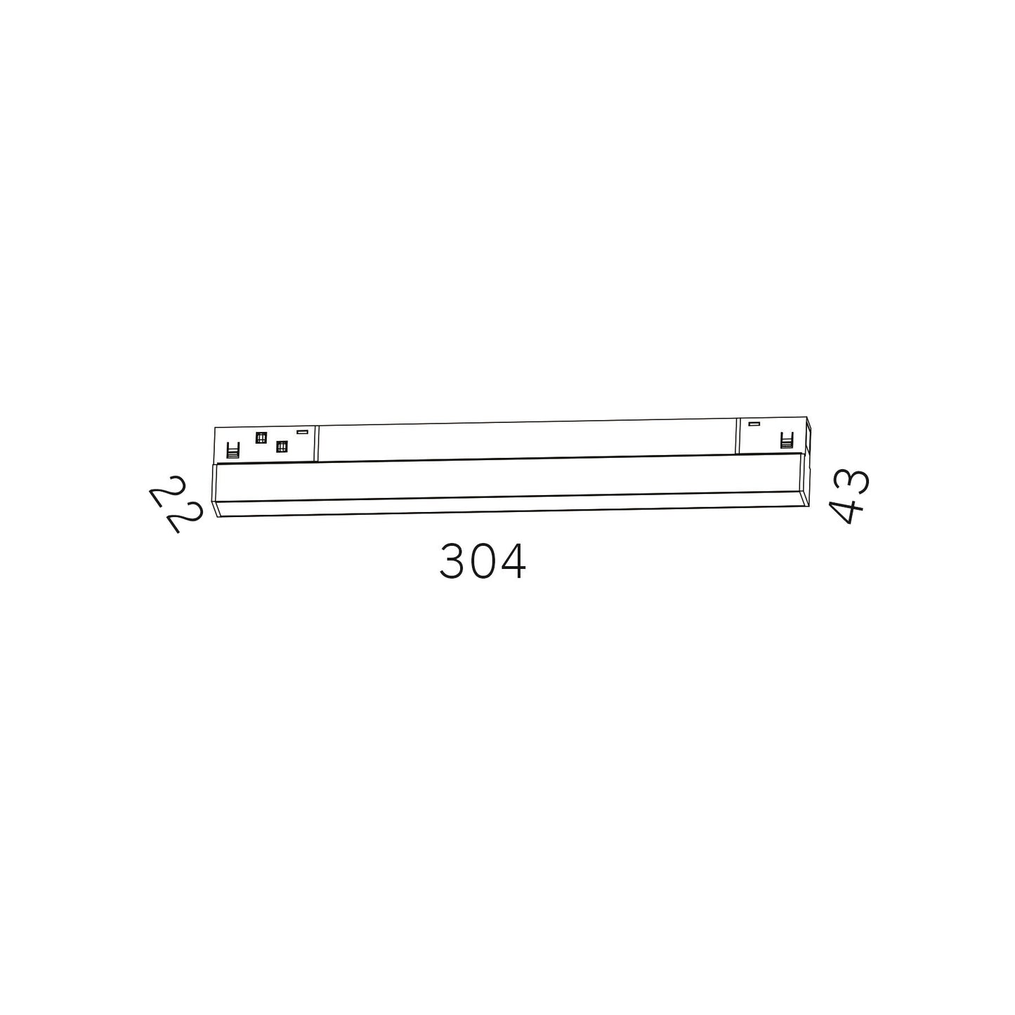 Serie M20 Difusores para Carril Magnético - De 30cm a 120cm