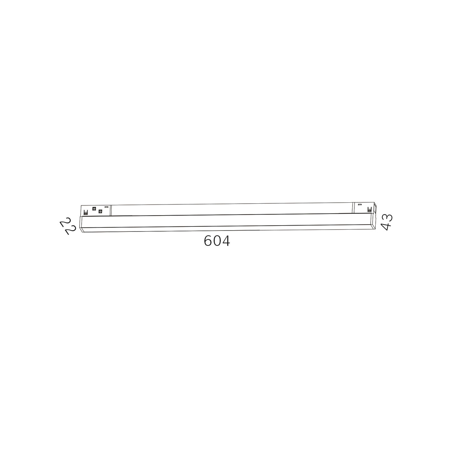 Serie M20 Difusores para Carril Magnético - De 30cm a 120cm