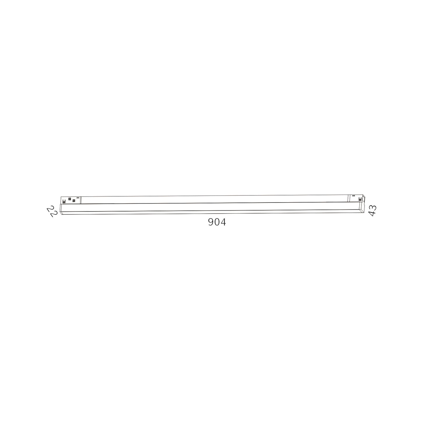 Serie M20 Difusores para Carril Magnético - De 30cm a 120cm