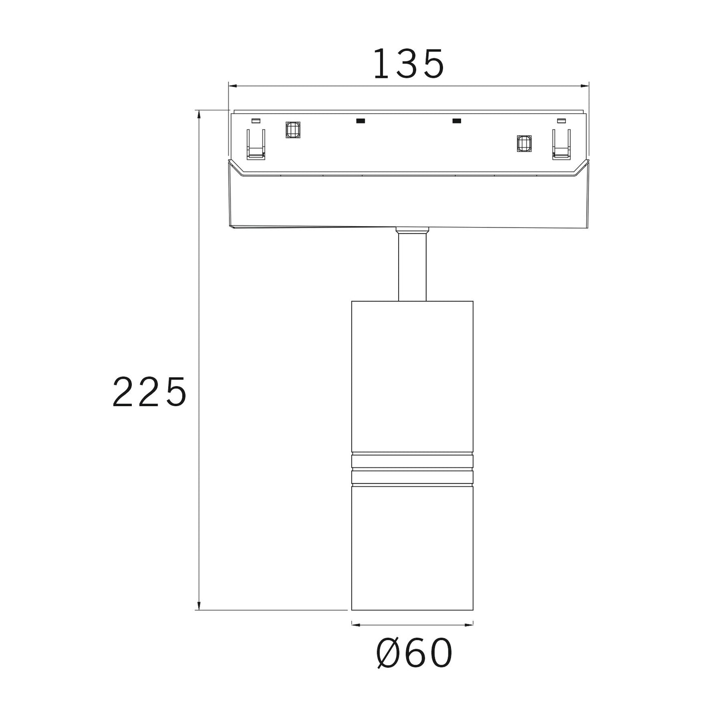 Serie M20 Focos Orientables Carril Magnético - 12w a 20w
