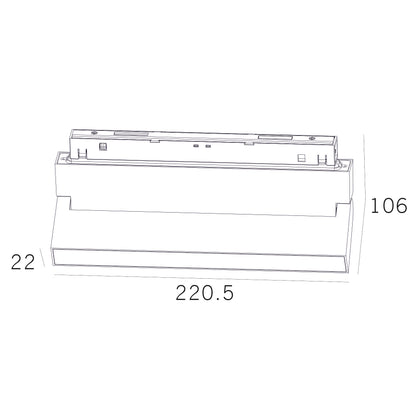 Serie M20 Difuser Orientable Carril Magnético - LP993-DIFUSERL20