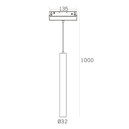 Serie M20 Focos Colgantes Carril Magnético - 7W A 15W