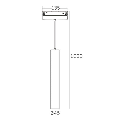 Serie M20 Focos Colgantes Carril Magnético - 7W A 15W