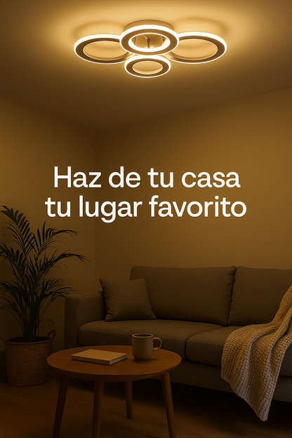 Lámpara de Techo LED Circular 4 Aros DISCO - FL578-4C