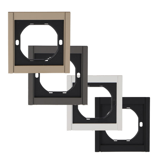 Marco Pc Para 1 Módulo Cc-Tr Diseño Minimalista | Blanco / Negro / Gris / Dorado