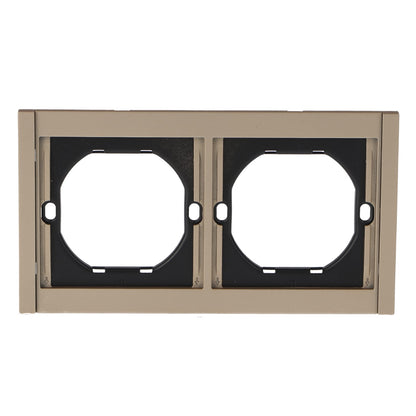 Marco Pc Para 2 Módulo Cc-Tr Diseño Minimalista | Blanco / Negro / Gris / Dorado