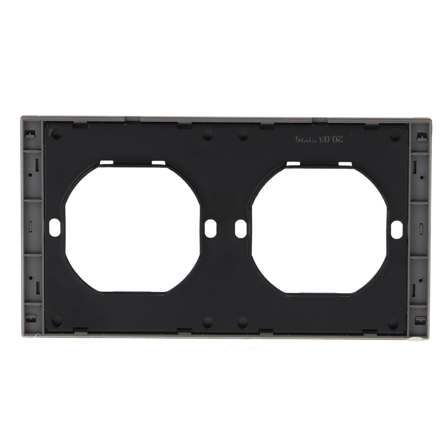 Marco Pc Para 2 Módulo Cc-Tr Diseño Minimalista | Blanco / Negro / Gris / Dorado