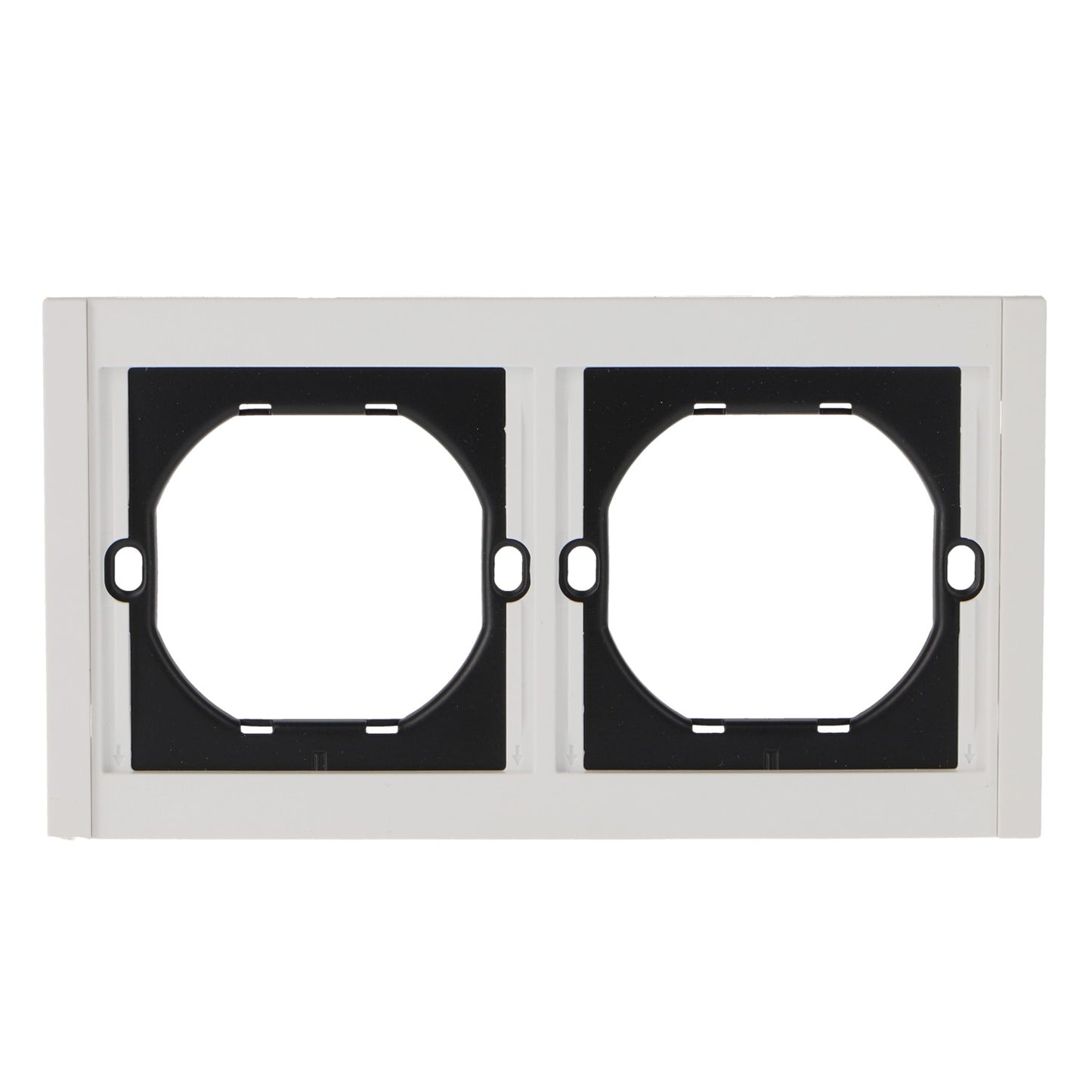 Marco Pc Para 2 Módulo Cc-Tr Diseño Minimalista | Blanco / Negro / Gris / Dorado