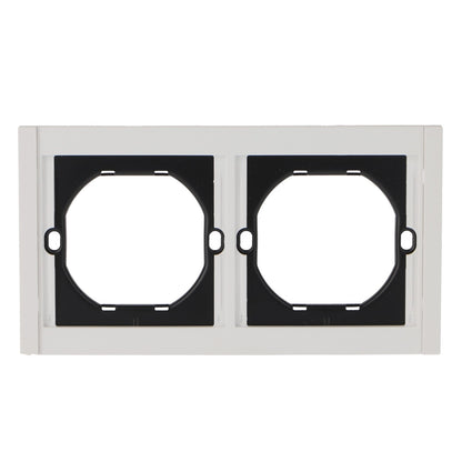 Marco Pc Para 2 Módulo Cc-Tr Diseño Minimalista | Blanco / Negro / Gris / Dorado