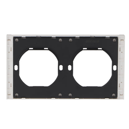 Marco Pc Para 2 Módulo Cc-Tr Diseño Minimalista | Blanco / Negro / Gris / Dorado