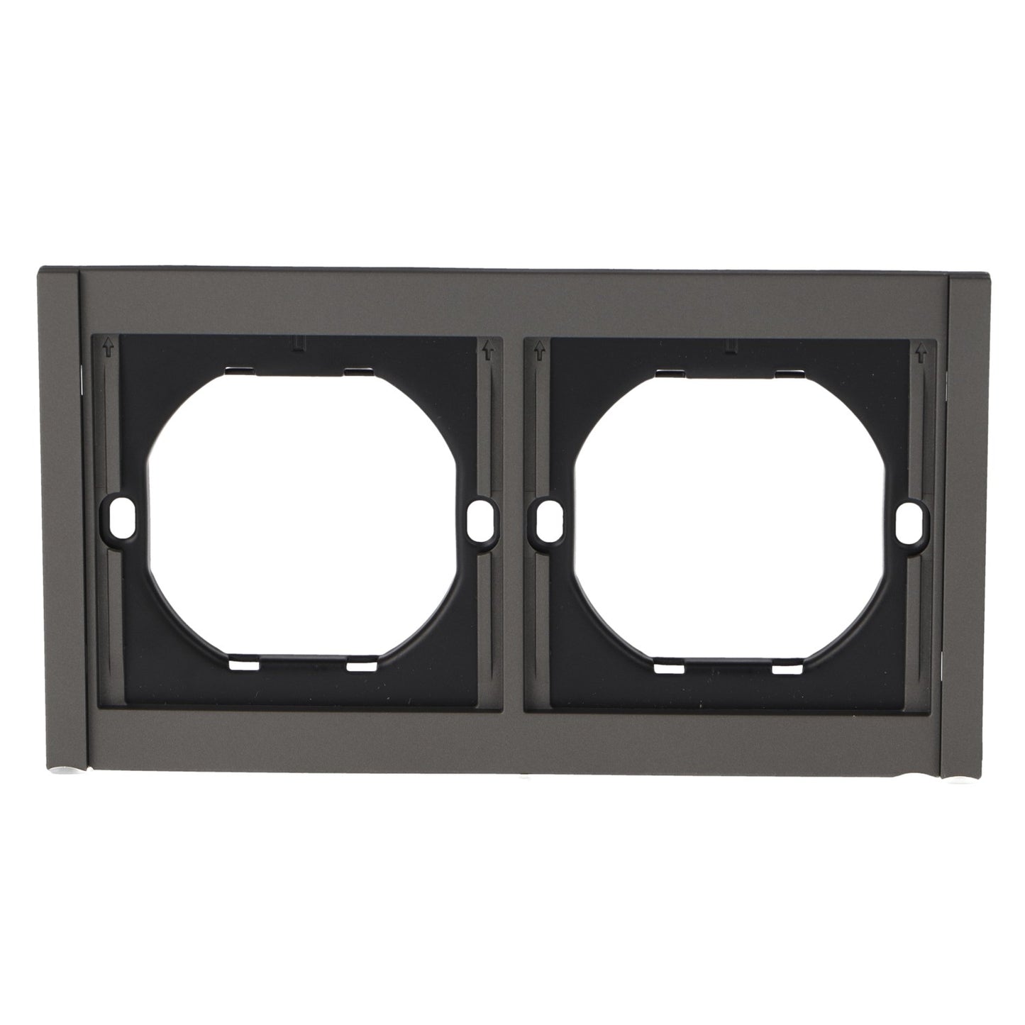 Marco Pc Para 2 Módulo Cc-Tr Diseño Minimalista | Blanco / Negro / Gris / Dorado