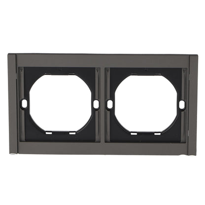 Marco Pc Para 2 Módulo Cc-Tr Diseño Minimalista | Blanco / Negro / Gris / Dorado